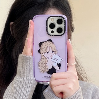 【กระต่ายอ่อนโยน】Casetify เคสนิ่ม TPU แบบใส กันกระแทก สําหรับ iPhone 14 Pro Max 14 Pro 13 Promax 12 Pro Max 11 XR X XS Max 7 8 Plus 12