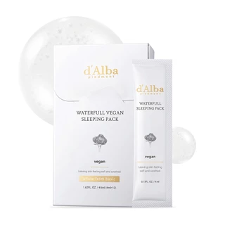 d'Alba Waterfull Vegan Sleeping Pack (4ml*12ea) ดัลบา วอเตอร์ฟูล วีแกน สลีพพิ่ง แพค