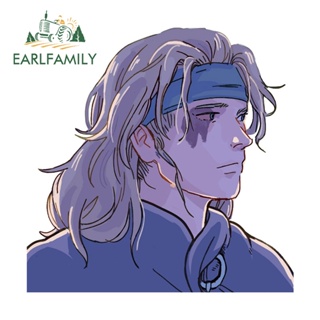 Earlfamily สติกเกอร์ 13 ซม. x 12.9 ซม. ลายการ์ตูน Vinland Saga Street สําหรับตกแต่งประตูรถยนต์