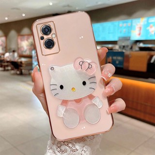 เคสโทรศัพท์มือถือแบบนิ่ม ลายการ์ตูนคิตตี้ พร้อมกระจก หรูหรา สําหรับ Vivo 1807 1811 1814 1815 1816 1817 1818 1819 1820 1804 1850 1716 1724 1801i