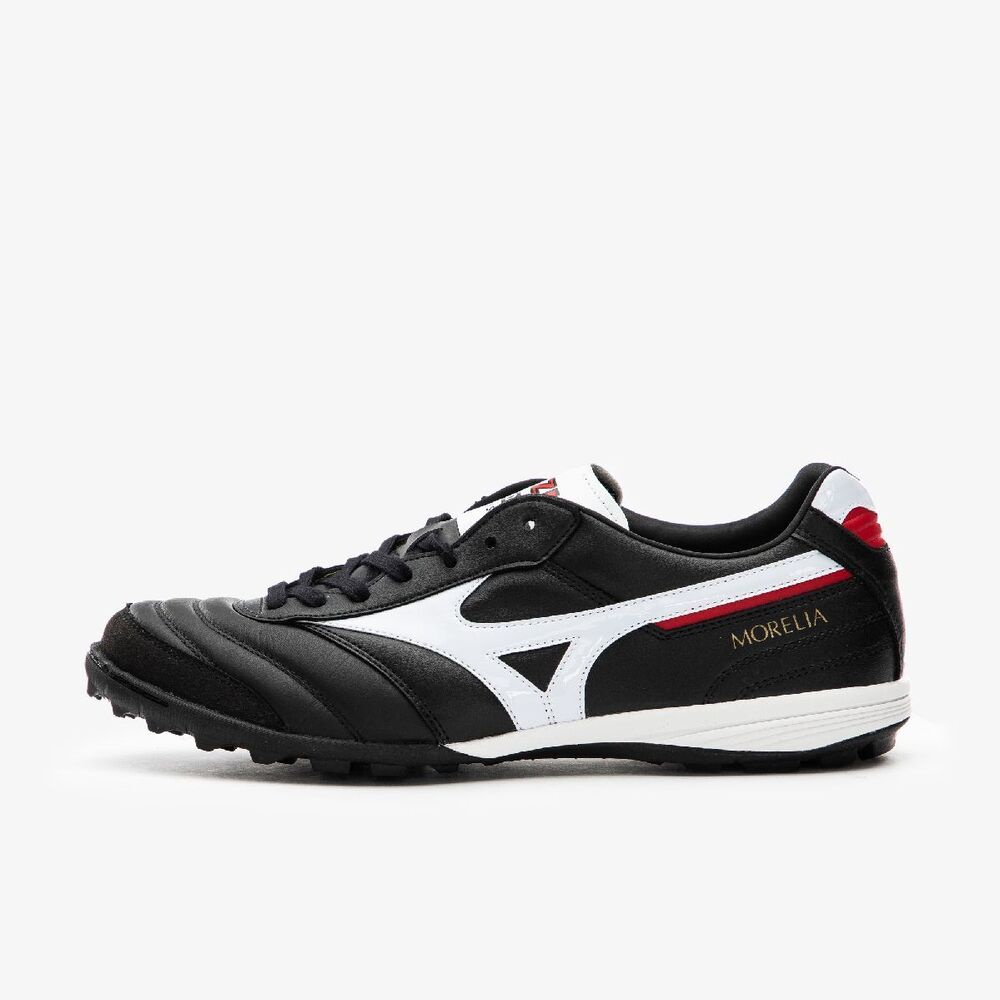 Mizuno Morelia Sala Japan TF Cleats Mens Soccer Comfort Shoes สีดํา Q1GB210001 ใหม่พร้อมกล่อง