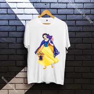 Snow White T-shirt and 7 Dwarfs Unisex Cotton soft round neck youthful style- I8SWD015_03