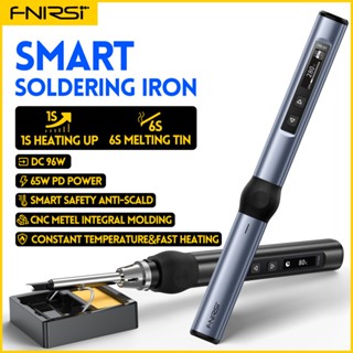 Fnirsi HS-01 ชุดหัวแร้งไฟฟ้าอัจฉริยะ PD 65W ปรับอุณหภูมิได้ ทําความร้อนเร็ว แบบพกพา