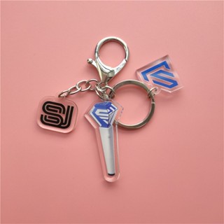พวงกุญแจอะคริลิค จี้รูปศิลปินเกาหลี Super Junior SJ สําหรับห้อยกระเป๋า