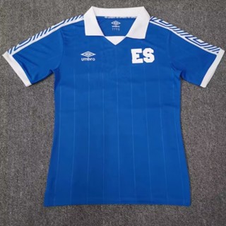 เสื้อกีฬาแขนสั้น ลายทีมชาติฟุตบอล El Salvador 23-24 ไซซ์ S-XXL AAA