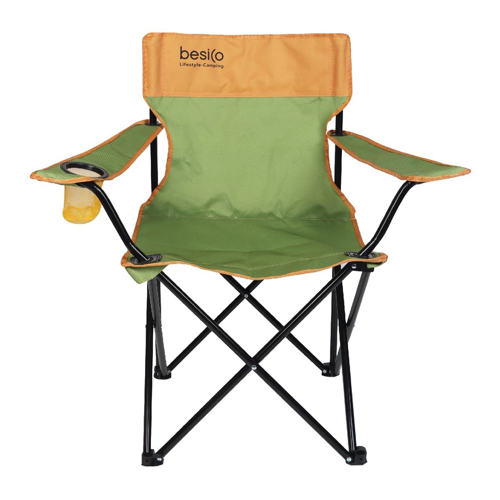 เบสิโค BIG20210713 เก้าอี้พนักพิง สีเขียว/ส้มBESICOรุ่น BIG20210713backrest chairmodel green/orange