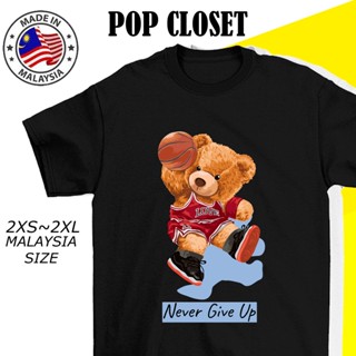 TEDDY BEAR TSHIRT CARTOON T SHIRT SHORT SLEEVES CUTE T-SHIRT WOMAN MAN 100% COTTON FASHION KOREAN TOP READY STOCK_02