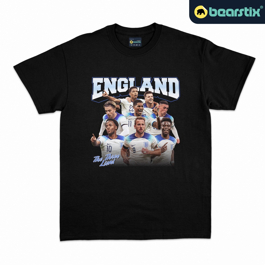 oversize T-shirt Bearstix - เสื้อยืด ลาย Kaos Bootleg England - Kaos World Cup - Jude Bellingham - Kaos Fifa World Cup -