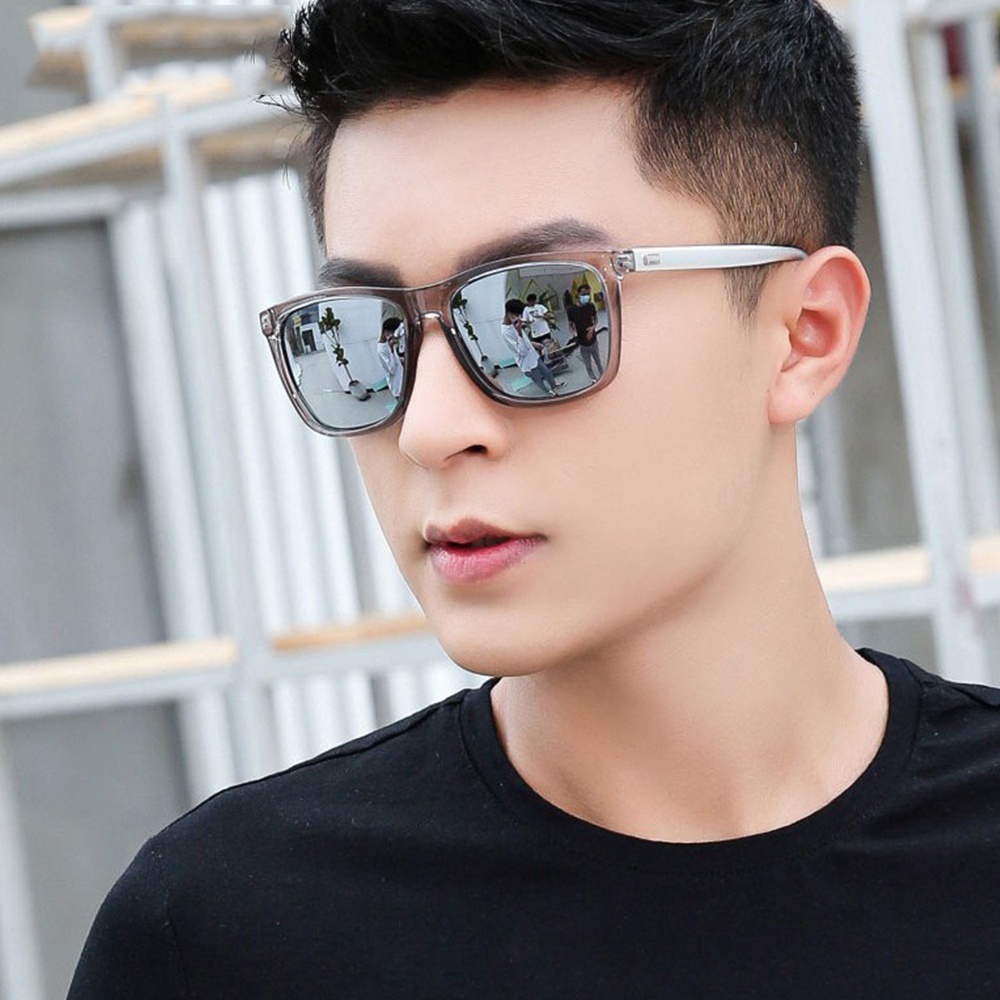 ยูวี400แว่นกันแดดเกาหลีผู้ชายขับรถปรอทเลนส์คลาสสิกขับรถแว่นกันแดด