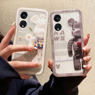 เคส ออปโป้ OPPO Reno8 T 4G 5G 2023 มือถือ ซิลิโคนนุ่ม ใส ลายหมี สําหรับ เคสโทรศัพท์ OPPO Reno8T 5G