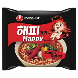 นงชิม SUPER แฮปปี้ซุปเปอร์สไปซี่เฟลเวอร์106ก.NONGSHIM HAPPYSPICY FLAVOR 106G