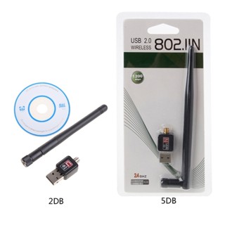 R* อะแดปเตอร์รับสัญญาณเสาอากาศ Lan Mini USB 2 0 Wifi 150Mbps 2dB 5dB สําหรับคอมพิวเตอร์