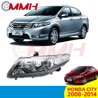 หลอดไฟหน้ารถยนต์ สําหรับ Honda City Sedan TMO 2008-2014 1.5 Gm Gm2 Gm3 ไฟหน้าสำหรับ ไฟหน้า โคมไฟหน้า ไฟหน้า​โปรเจค​เตอร์​ โคมไฟหรถยนต์ เลนส์กระจก headlamp headlight front light lens