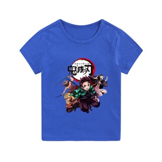 Demon Slayer Anime Kids T-shirt Cotton Boys Girls Tshirt Short Sleeves T-Shirt Unisex Fashion_08