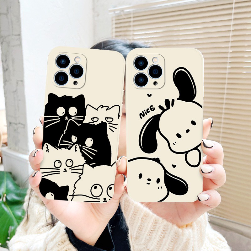 PRINTING LENS PROTECTOR DOG & CAT case vivo v30 Pro y03 y18 y28 4G y100 5G v27 v29e y36 y27 5g y02 y