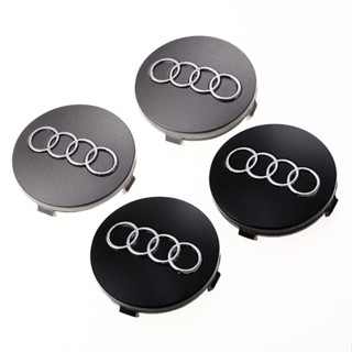 ฝาครอบดุมล้อรถยนต์ ลายตราสัญลักษณ์ 60 มม. สําหรับ Audi A1 A2 A3 A4 A5 A6 A7 A8 b6 b7 b8 C5 C6 C7 4 ชิ้น