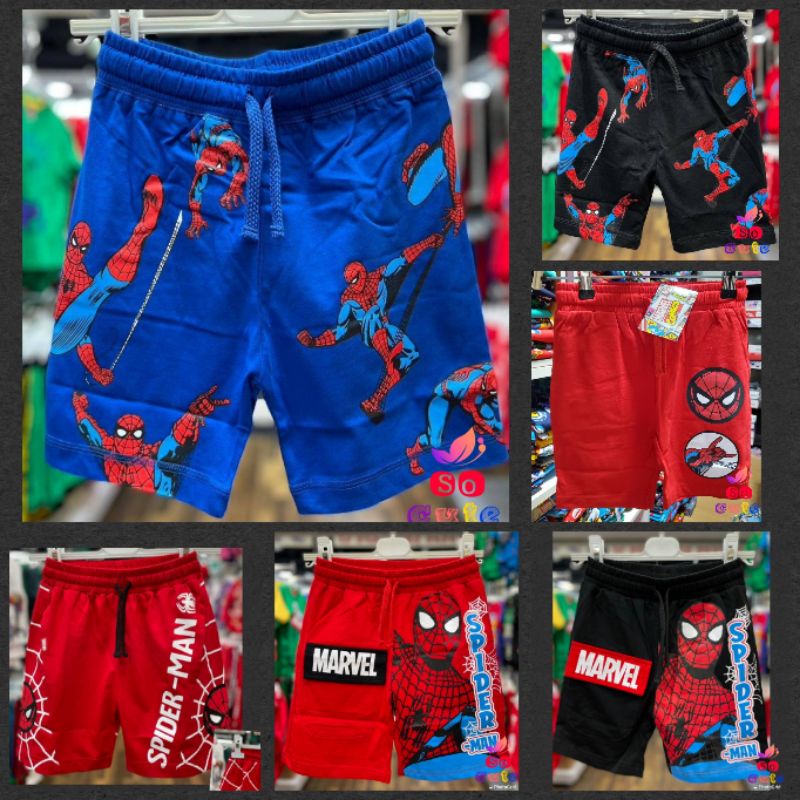 กางเกงขาสั้นเด็กสไปเดอร์แมน อเวนเจอร์ ลิขสิทธิ์แท้มาเวล 100% C07