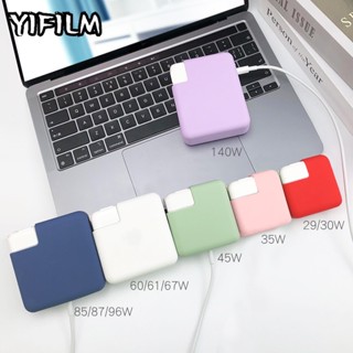 เคสซิลิโคน แบบบางพิเศษ สําหรับ MacBook Air M2 A2681 Pro 14 16 นิ้ว 140w A2780 A2779 35W 67W 96W 2021 A2442 A2485 A2338 M1 A2337 2021