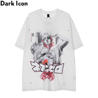 เสื้อยืดลําลอง แขนสั้น คอกลม พิมพ์ลาย Dark Icon Cool Rap Pop โอเวอร์ไซซ์ สไตล์ฮิปฮอป สําหรับผู้ชาย และผู้หญิง_04