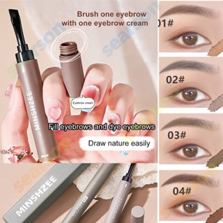 Kimuse Pk Minshzee Eyebrow Cream Gel With Brush 2 In 1 Pomade Brow Pencil Long-Lasting &amp; Waterproof Brow Makeup Brow Stamp 【Searson】