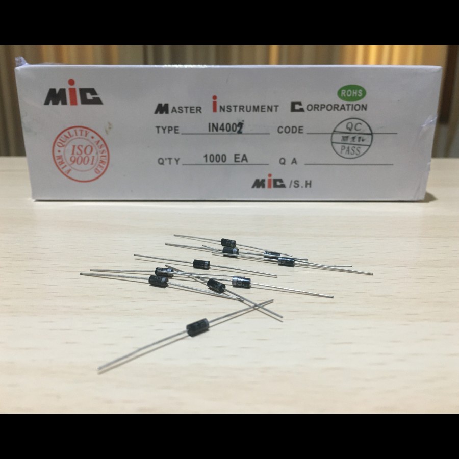 วงจรเรียงกระแสไดโอด 1N4002 1N 4002in4002in4002in 1A 100V