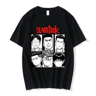 Japanese Anime Slam Dunk T-shirt Men Fashion Summer Hip Hop Short Sleeve T-shirts Cotton Streetwear Oversize Shirt _09