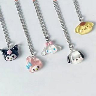 เครื่องประดับ สร้อยคอ สายโซ่ จี้รูป Cinnamoroll Melody น่ารัก เหมาะกับของขวัญ สําหรับผู้หญิง