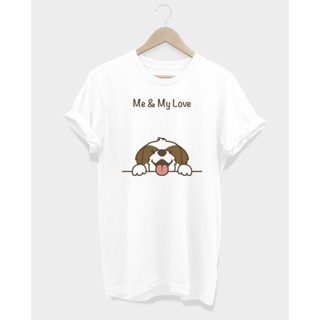 เสื้อยืดลายหมาชิสุ me &amp; my love T-shirt_02