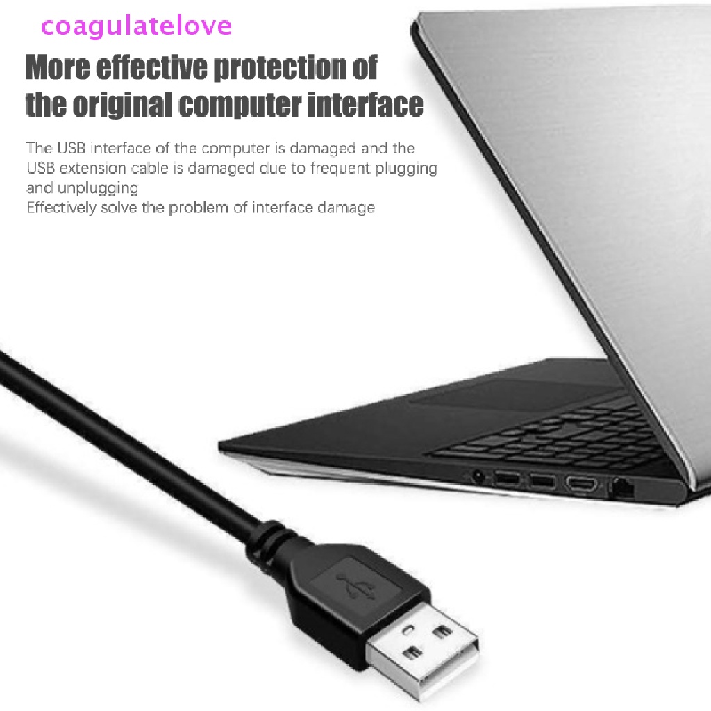 Coagulatelove สายเคเบิลต่อขยาย USB 2.0 0.6 ม. 1 ม. 1.5 ม. [ขายดี]