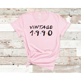 Vintage 1990 Birthday 31st TShirt Female Clothing O Neck Shirt Short Sleeve Girl Top Tee Streetwear _03