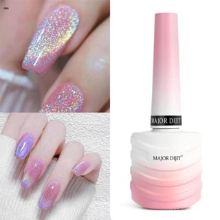 ③Universal Laser Cat S Eye Nail Polish Glue Blue Laser Cat S Eye Gel Nail Gel ยาทาเล็บ Nuuo