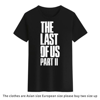 เสื้อยืดคอกลม พิมพ์ลาย The Last of Us Part 2 สีดํา สีขาว สําหรับผู้ชาย และผู้หญิง