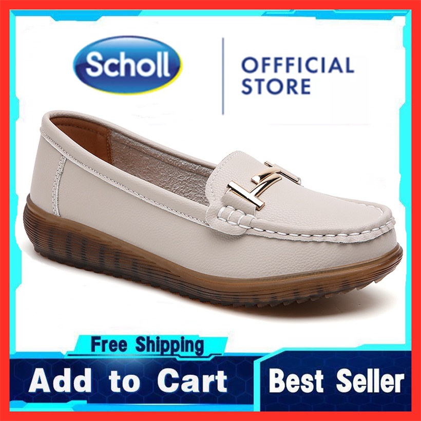 Scholl Women's Shoes รองเท้าหนังลําลอง รองเท้าผู้หญิง Boat Shoes Loafers