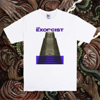 T-Shirtเสื้อยืด พิมพ์ลายสยองขวัญ The Exorcist สไตล์วินเทจ S-5XL