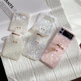 Bling เคสโทรศัพท์มือถือ กันกระแทก พร้อมแหวนคล้องมือ พับได้ สําหรับ Samsung Flip4 Case Z Flip3