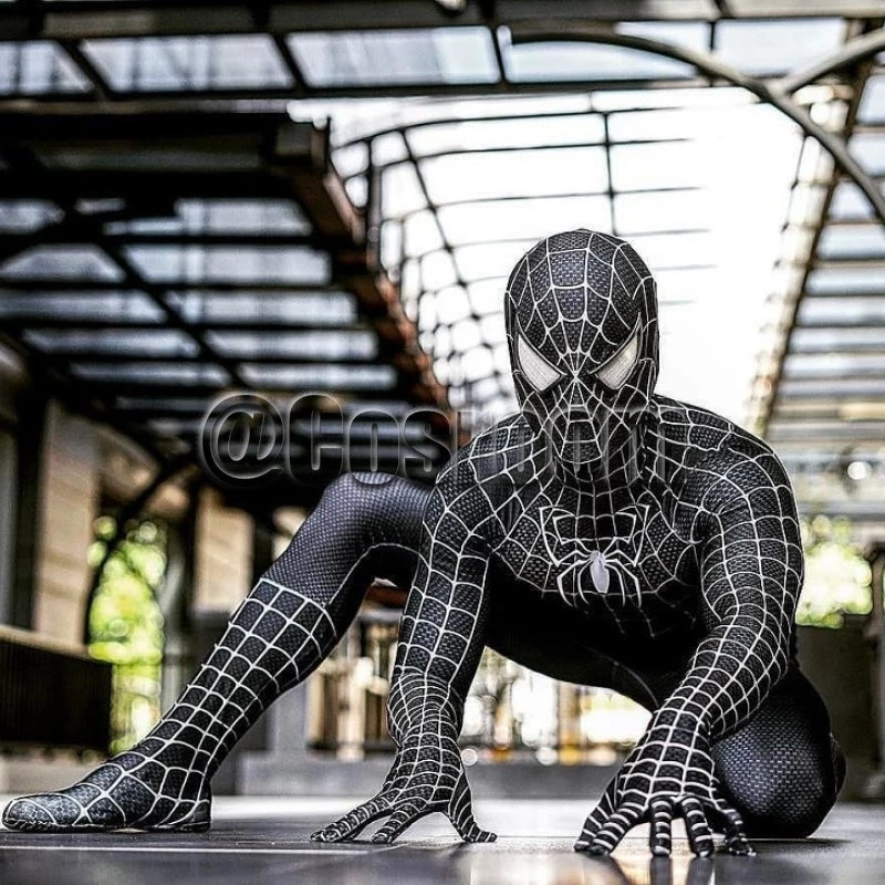 Maguire Sperman เครื่องแต่งกายสีดํา/สีแดง Raimi Man คอสเพลย์ Superboys Zentai สูท