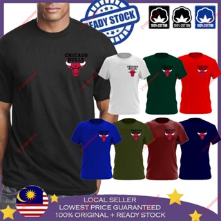 [70% Mega Sales !] CHICAGO BULLS TSHIRT BAJU LELAKI PEREMPUAN UNISEX Tshirt Fashion Baju Viral t shirt Lelaki 100% _04