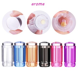 Aroma ชุดแม่แบบซิลิโคนใส สําหรับตกแต่งเล็บ DIY