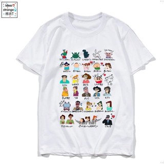 T-Shirt Crew Neck Short Sleeve Printed Cartoon Pattern Crayon Shinchan Loose Fit For Men And Women S-4XL_12