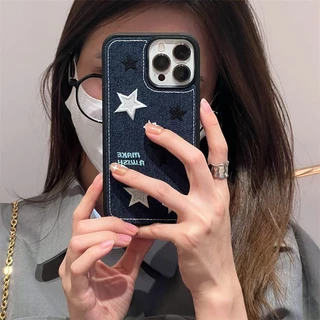 เคสโทรศัพท์มือถือ แบบแข็ง ปักลายดาว สําหรับ iPhone 13 13Pro 11 11Promax 13Promax 12 12Pro 12Promax 14 14Pro 14Promax 14plus
