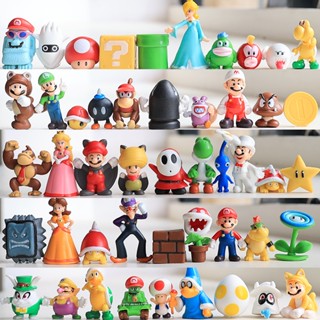 ฟิกเกอร์ PVC อนิเมะ Super Mario Luigi Odyssey Mario Bros ของเล่นสําหรับเด็ก 18 ชิ้น