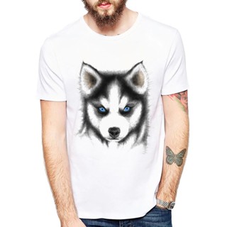 ❣۞❁dragon tee/MenS And Clothing Cute Pug Design Dog Siberian Husky Printed T Shirts☚_04