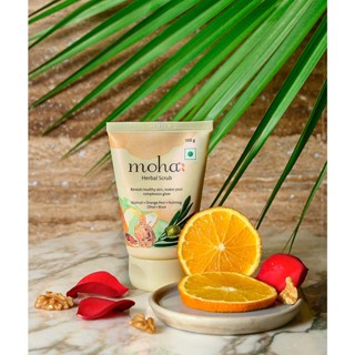 สครับสมุนไพรเพื่อฟื้นฟูผิวหน้า Moha Herbal Scrub 100 ml