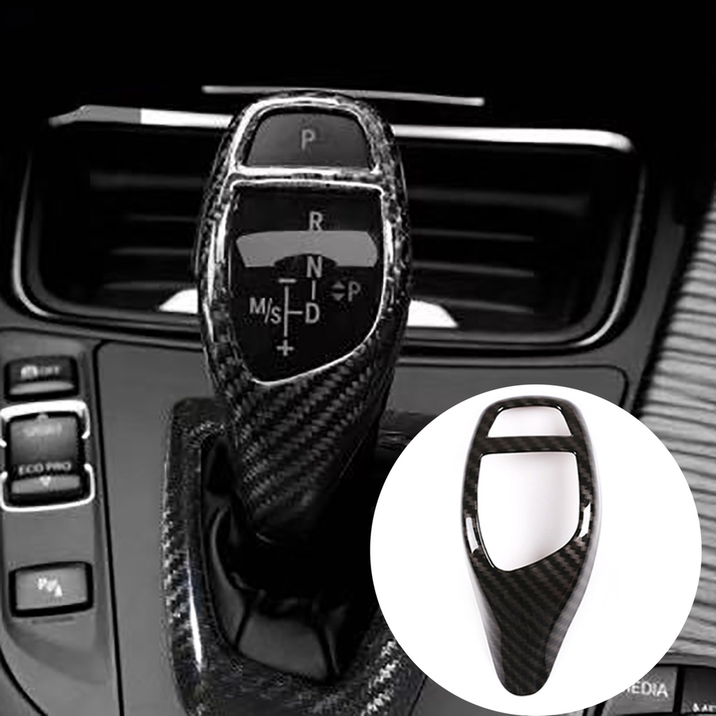 สติกเกอร์คาร์บอนไฟเบอร์ ตกแต่งฝาครอบเกียร์รถยนต์ สําหรับ BMW F30 F20 F10 F15 F25 X3 X4 X5 X6