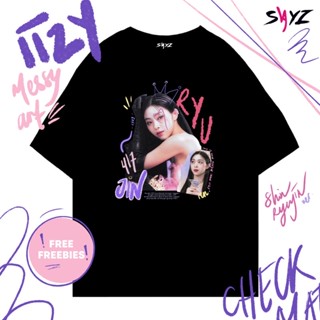 [S-5XL](พร้อมส่ง) เสื้อยืด ITZY All member messy art by sayz | Ryujin lia yuna yeji chaeryeong | โดย sayzco_09