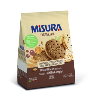 มิซูร่าไฟเบอร์เอ็กซ์ตร้าโฮลวีท FIBREXTRA 120 กรัมMISURAWHOLE WHEAT 120G.