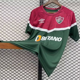 เสื้อกีฬาแขนสั้น ลายทีมชาติฟุตบอล Fluminense 23-24 สีเขียว ไซซ์ S-XXL