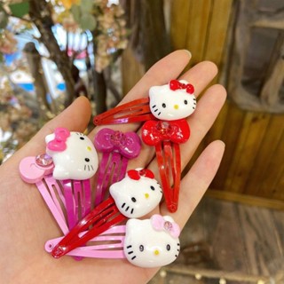 Cartoon Childrens Hair Clip New Cute Sweet Girl Heart Clip Bangs Clip Japanese and Korean Cat Head Animal Hair Clip Headdress Women