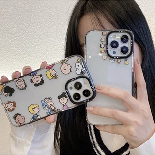 เคสโทรศัพท์มือถือ กันกระแทก ลายการ์ตูน Snoopy Family น่ารัก สําหรับ Apple Iphone 14promax 14pro 14 13 13pro 12promax