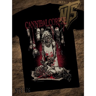 NTS 176 Cannibal Corpse  ROCK เสื้อยืด เสื้อวง เสื้อดำ สกรีนลายอย่างดี ผ้าหนานุ่ม ไม่หดไม่ย้วย NTS T SHIRT S M L XL XXL